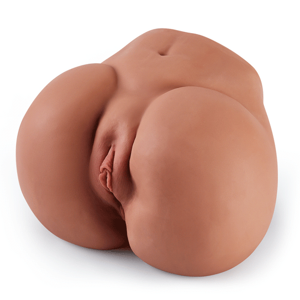 Blisx - Catchy Vibrating Big Ass Realistic Butt Masturbator Brown