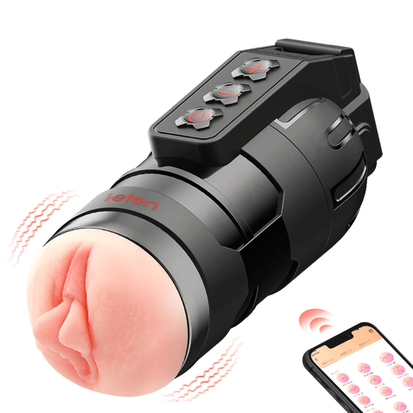 Blisx - Flash Vibrating APP Control Masturbation Cup