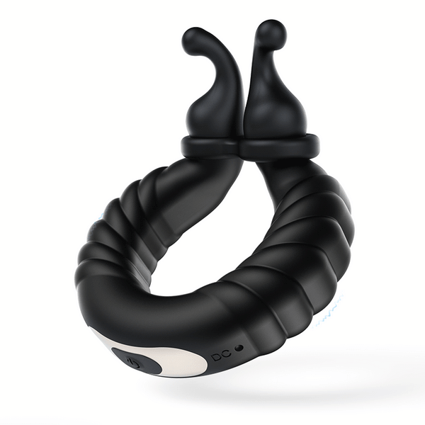 Bunny Boy-Separable Rabbit Rocker 10 Vibrating Cock Ring for Couple Play【Canada In Stock】